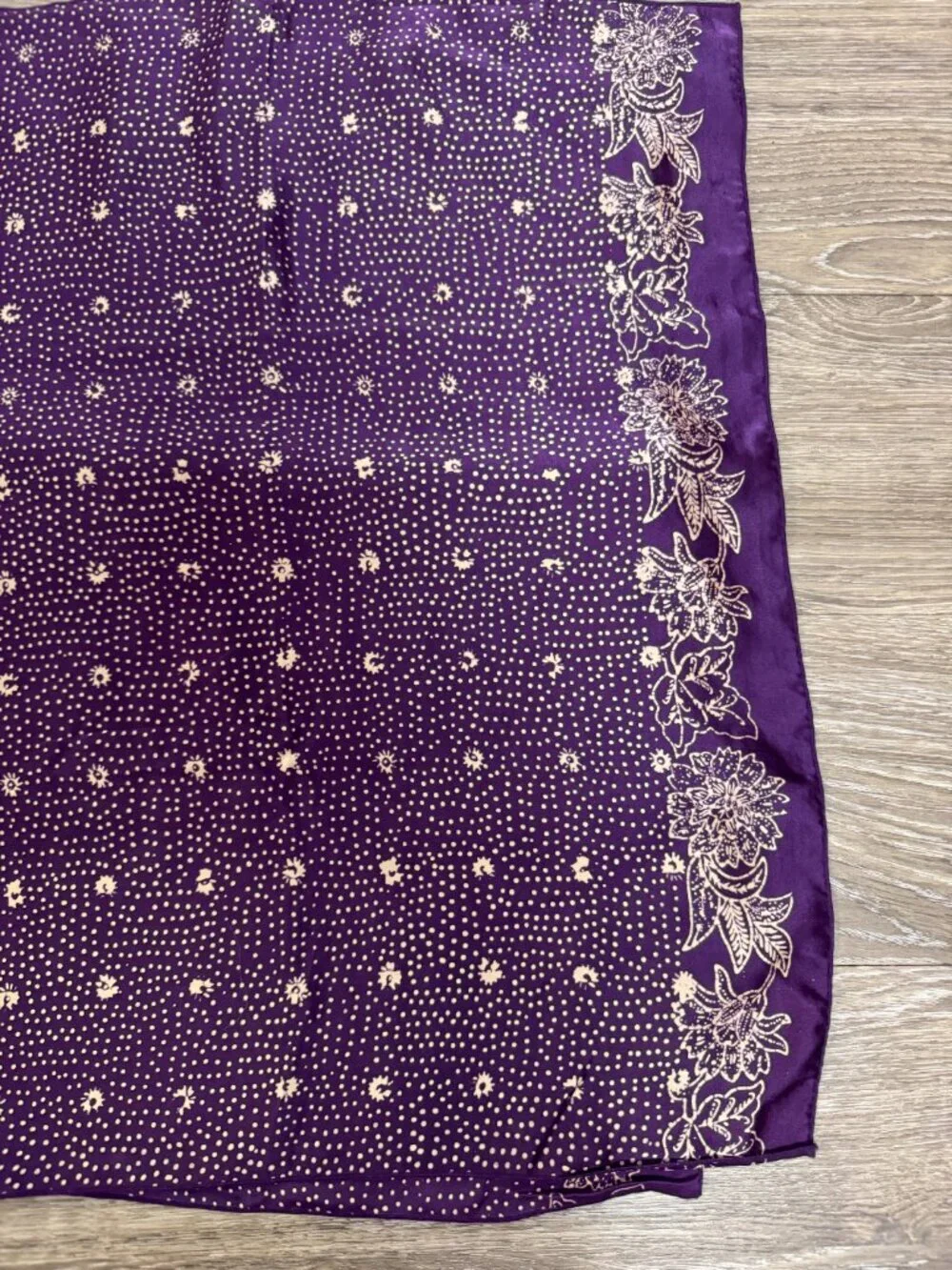 Purple Silk Scarf Wrap  22